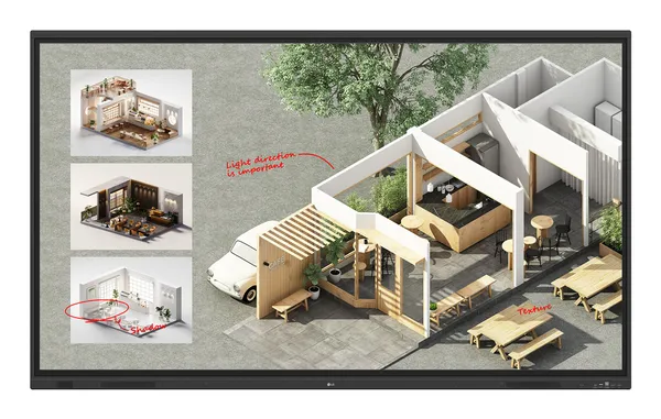 LG TABLERO TACTIL INTER 86IN 3840 X 2160 UHD 400NITS 50 PUNTO