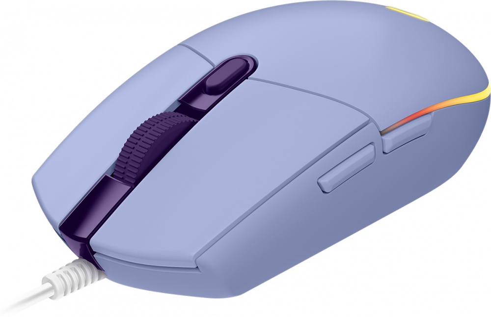 MOUSE LOGITECH G G203 LILAC ALAMBRICO RGB LIGHTSYNC 8000 DPI