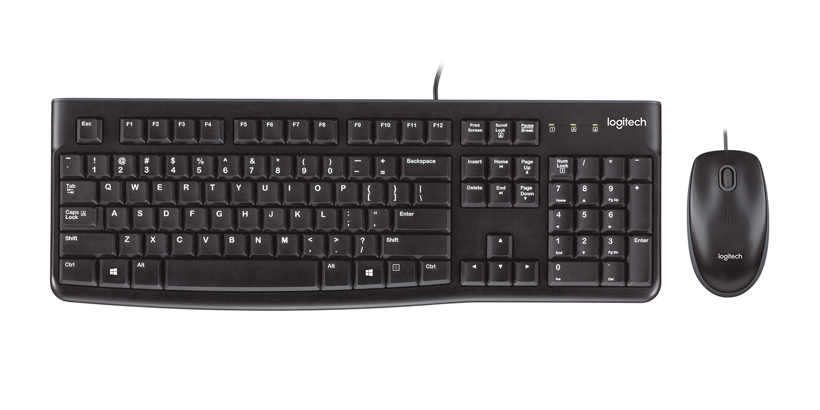 TECLADO/MOUSE LOGITECH MK120 NEGRO USB PC