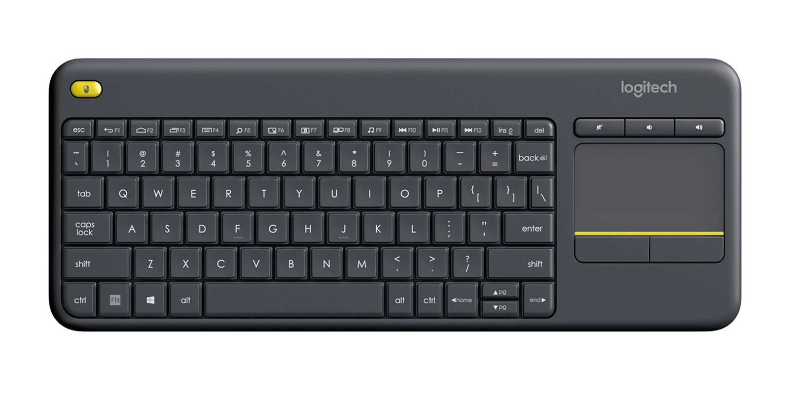 TECLADO LOGITECH K400 PLUS TOUC INALAMBRICO UNIFYING WIN7/WIN8