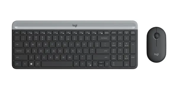 KIT TECLADO Y  MOUSE INALAMBRIC SLIM MK470 MINIMALISTA MODERNO