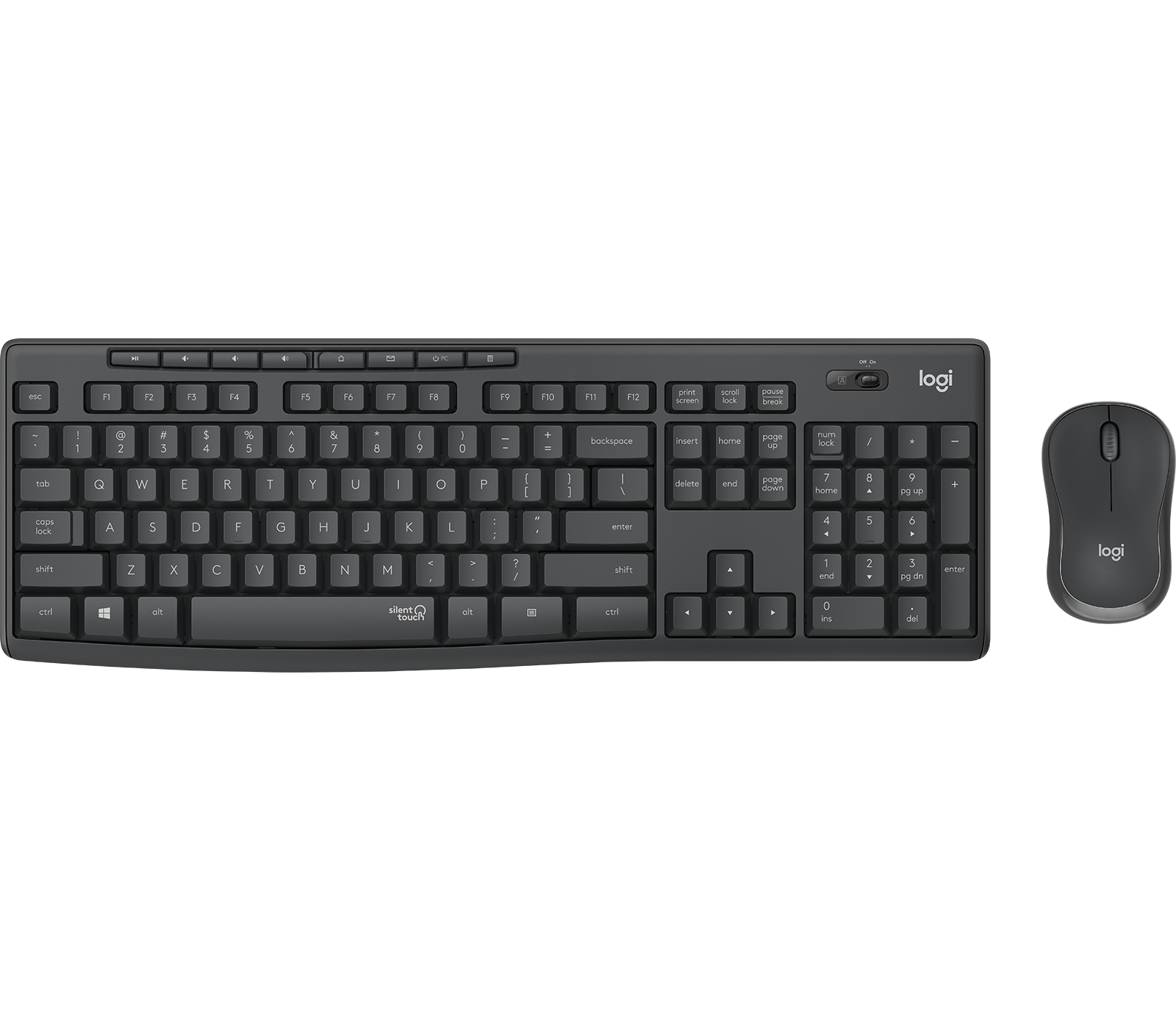 KIT TECLADO Y MOUSE INALAMBRICO MK295 MENOS RUIDO MAYOR ENFOQUE