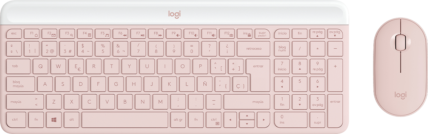 TECLADO Y MOUSE LOGITECH SLIM COMBO MK470 ROSE