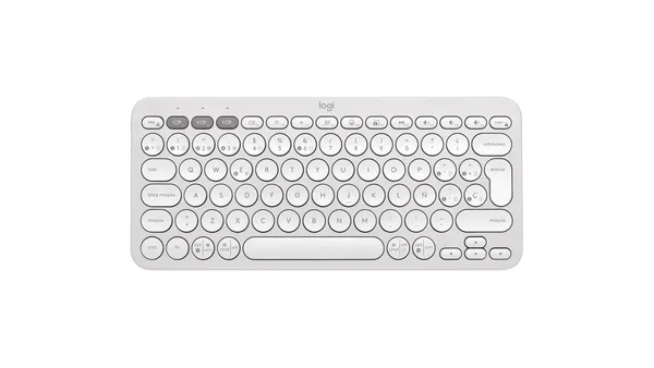 TECLADO LOGITECH INALAMBRICO PEBBLE K380S BLANCO