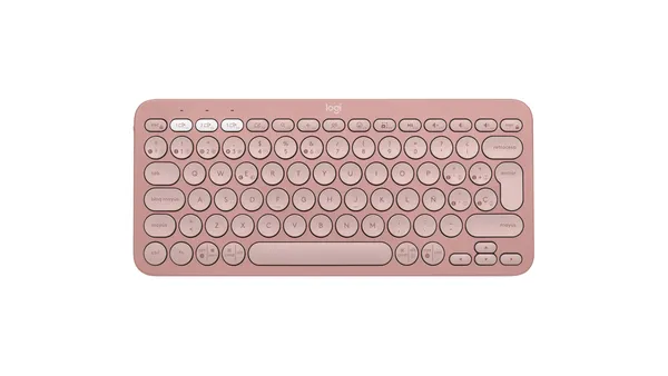 TECLADO LOGITECH INALAMBRICO PEBBLE K380S ROSA