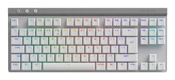 TECLADO LOGITECH G G515 LIGHTSP EED TKL WHITE BT USB-A RGB PTB 36HR