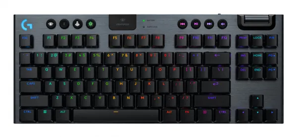 TECLADO LOGITECH G G915 LIGHTSP EED TKL BLACK LOW PROFILE RGB BT