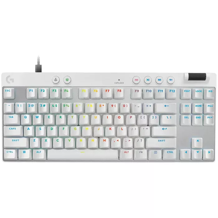TECLADO LOGITECH G PRO X TKL RA PID OFF-WHITE INT MAG-ANALO RGB USB