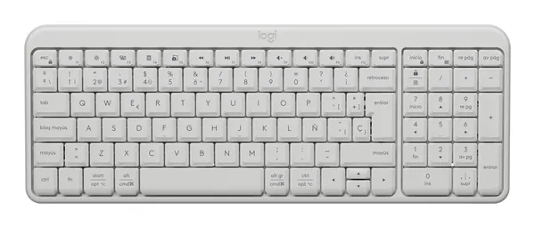 TECLADO LOGITECH K250 OFF-WHITE COMPACT BT 10MT RESISTE SALPICADUR