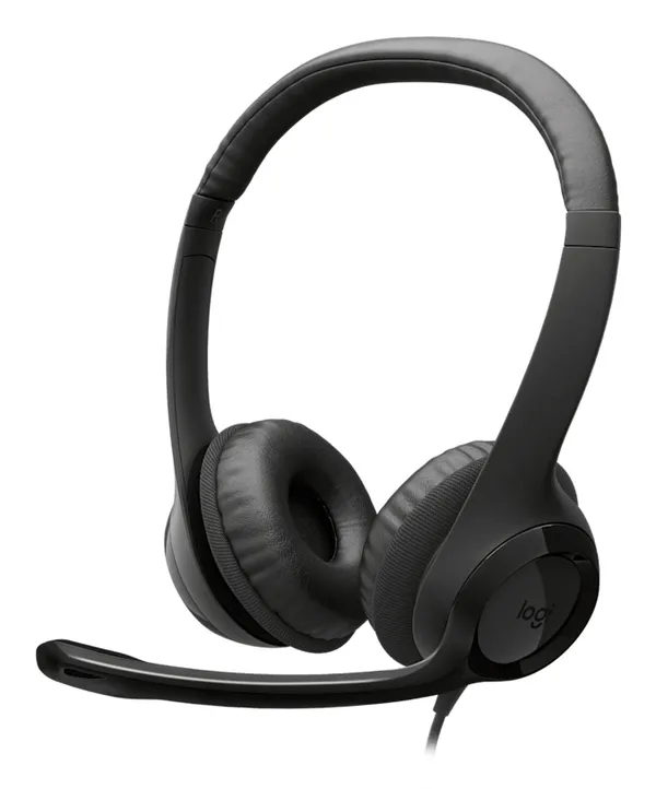 DIADEMA LOGITECH H390 USB-C BLACK ALAMBRICA CONTROL