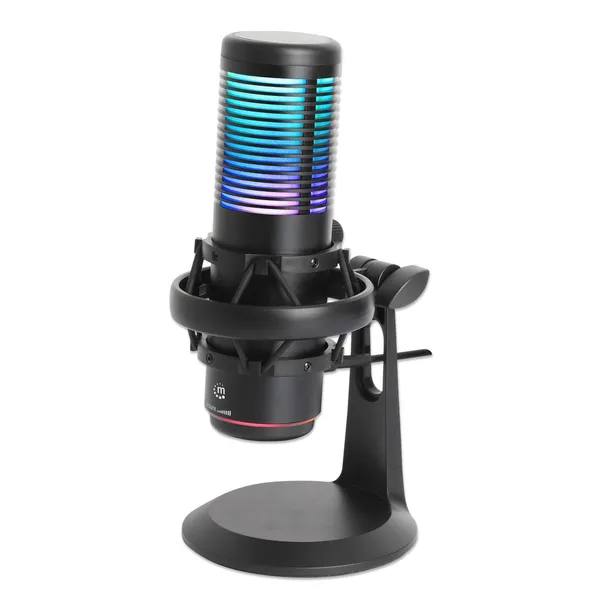 MICROFONO OMNIDIRECCIONAL USB CON LED RGB Y CANCELACION DE RUIDO