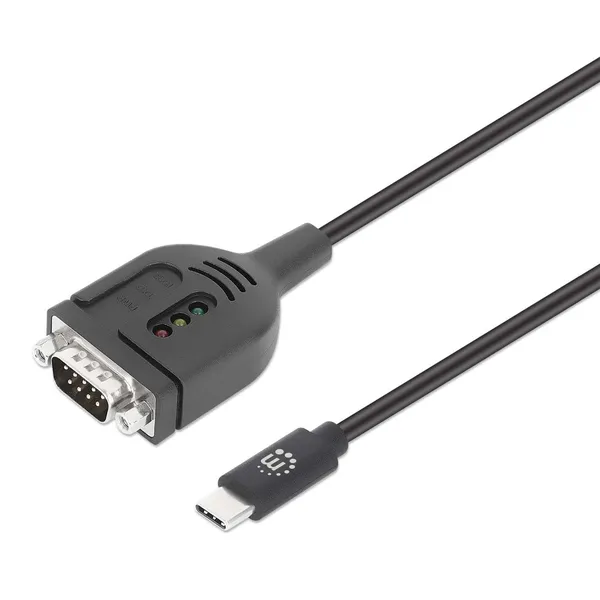 CONVERTIDOR USB-C A SERIAL DB9 / RS232 1 M