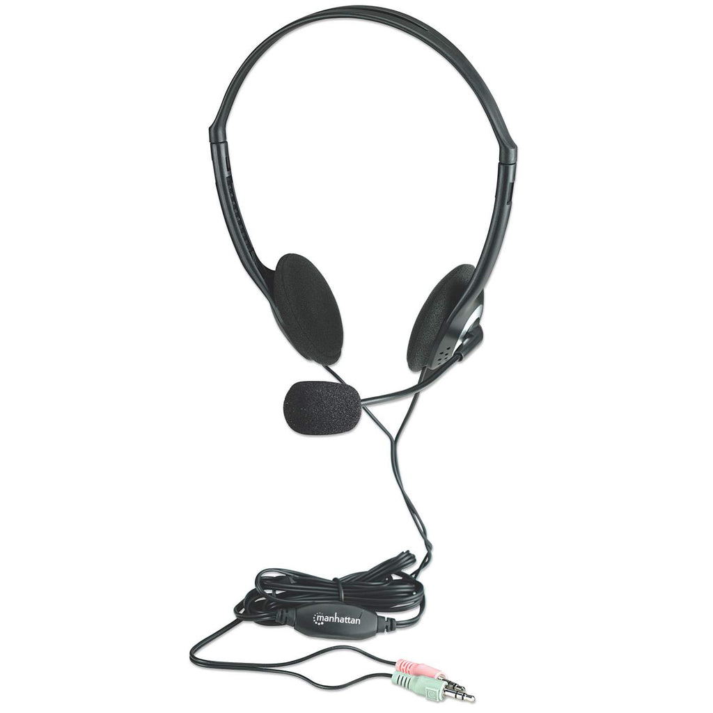 AUDIFONOS DIADEMA AJUSTABLE MICROFONO CONTROL DE VOLUMEN 3.5MM