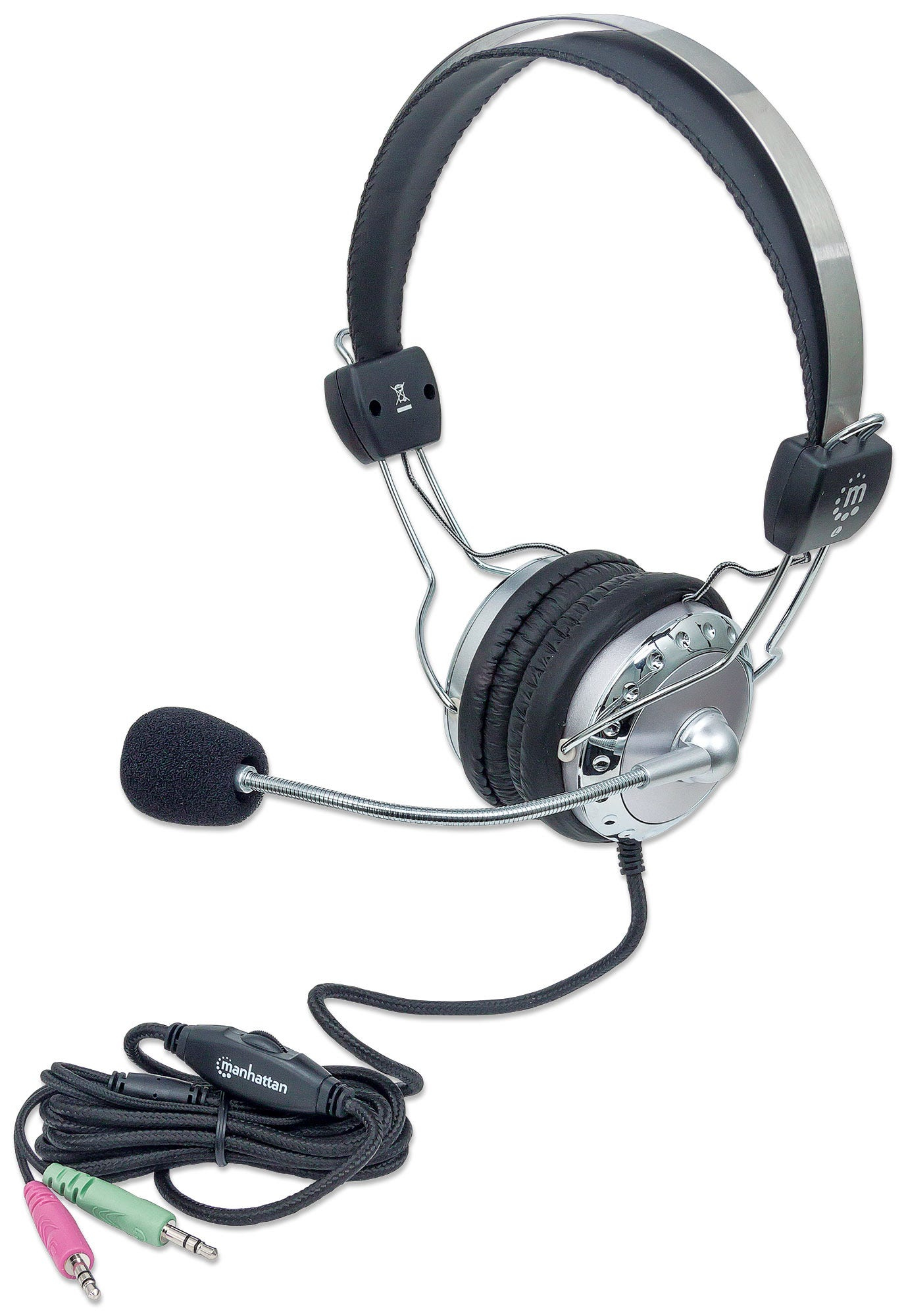 AUDIFONOS DIADEMA ERGONOMICA MICROFONO CONTROL DE VOLUMEN 3.5MM