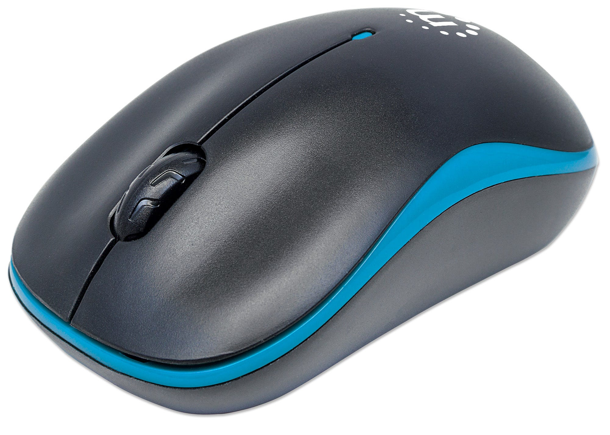MOUSE RATON SUCCESS OPTICO INALAMBRICO 1000 DPI NEGRO/AZUL