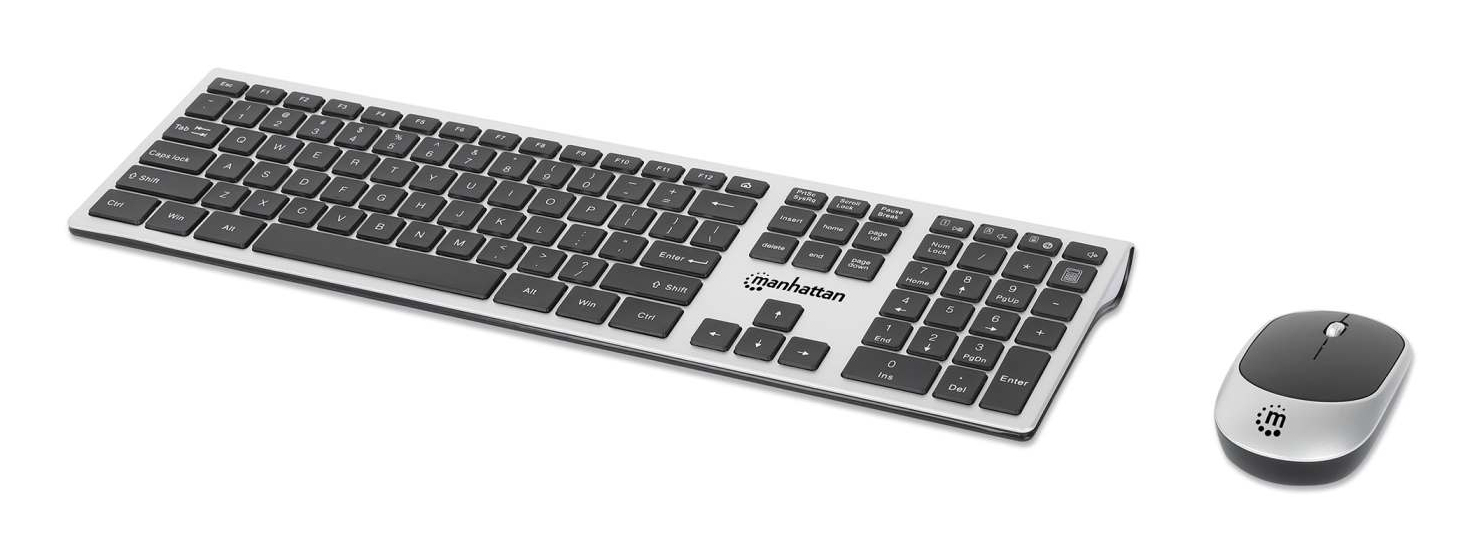 TECLADO Y MOUSE OPTICO INALAMBR 2.4G NEGRO COMBO