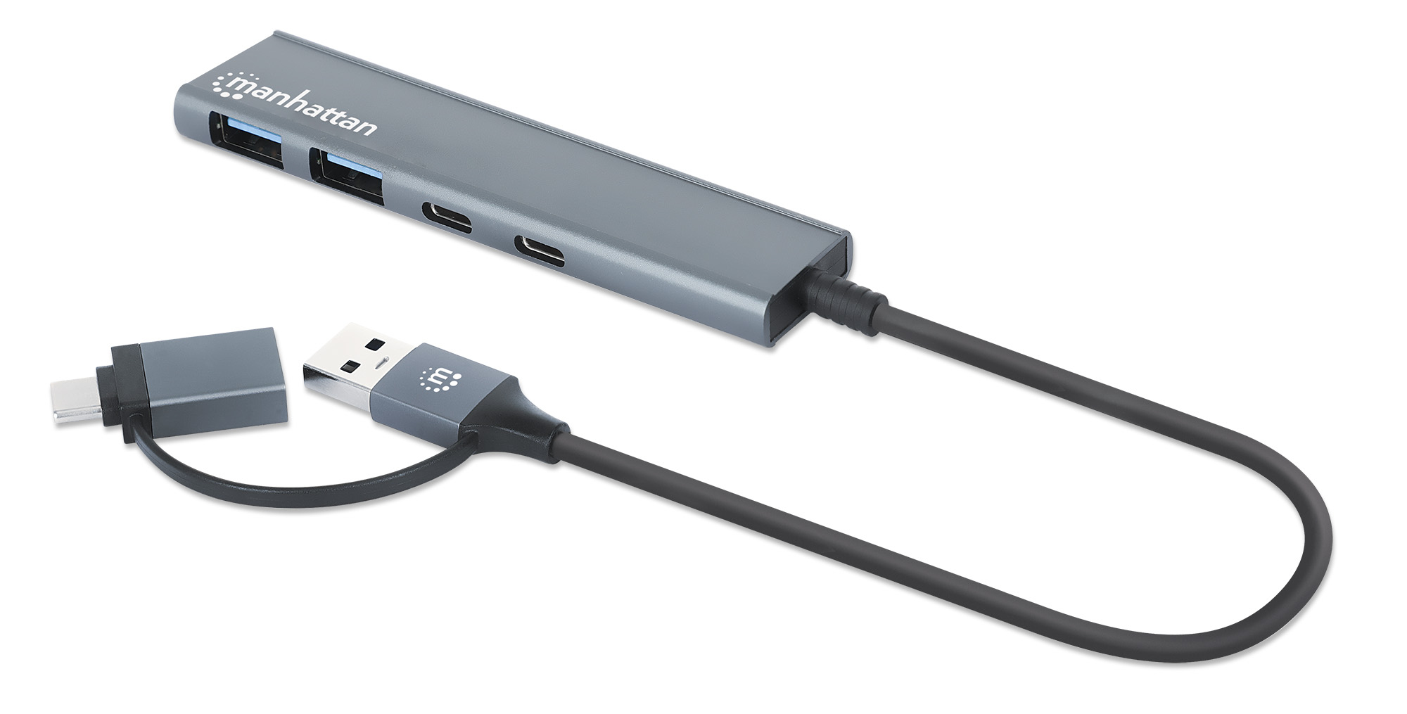 HUB USB A C V3.2 2 PTOS A 2P TOS C 5GBPS