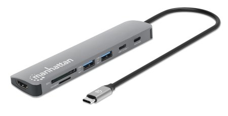 DOCKING STATION USB-C 7 PUERTO HDMI 4K 2XUSB-A USB-C DATOS PD