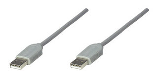 CABLE USB A-A 1.8M GRIS .