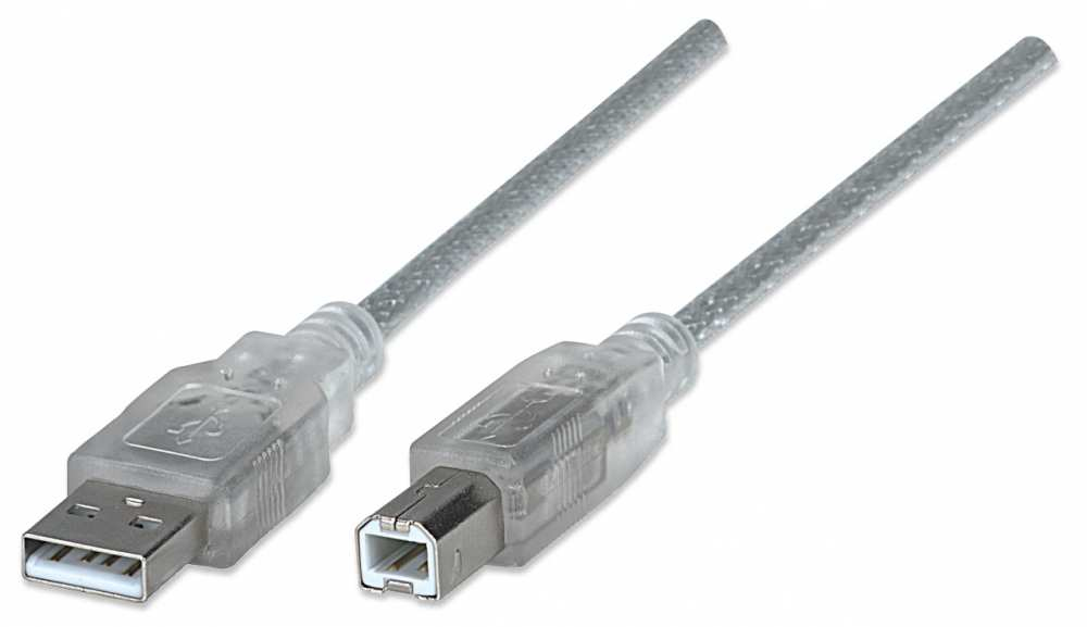 CABLE USB A-B 4.5M IMPRESORA PLATA .