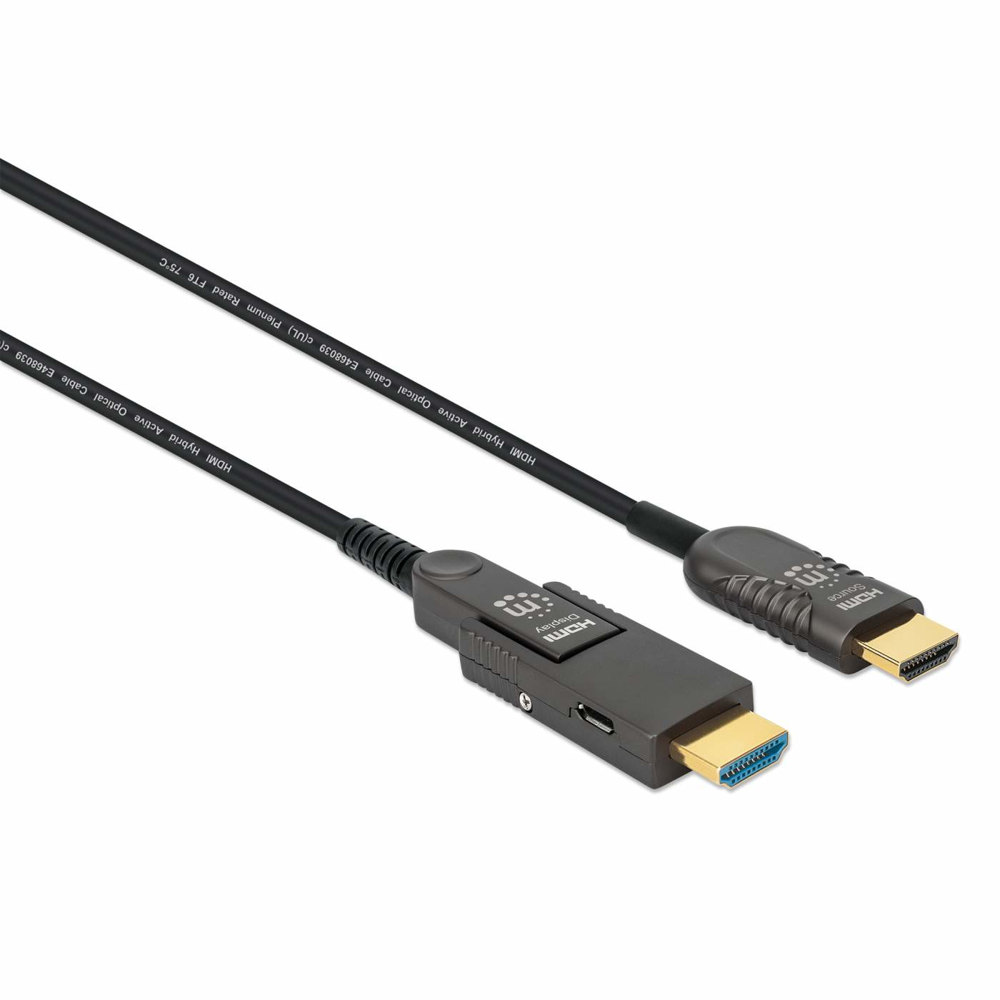CABLE HDMI FIBRA OPTICA M-M  4K 60HZ 50.0M CONECTOR DESMONTABLE
