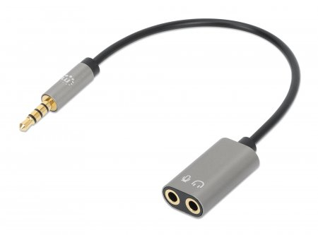 CABLE ADAPTADOR AUDIO Y 3.5MM 1 A 2 AUDIFONO Y MICROFONO