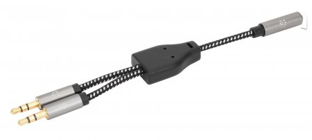 CABLE ADAPTADOR AUDIO Y 3.5MM 1 A 2 AUDIFONO Y MICROFONO