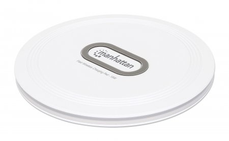 CARGADOR INALAMBRICO DE CELULAR 15W QI REDONDO BLANCO