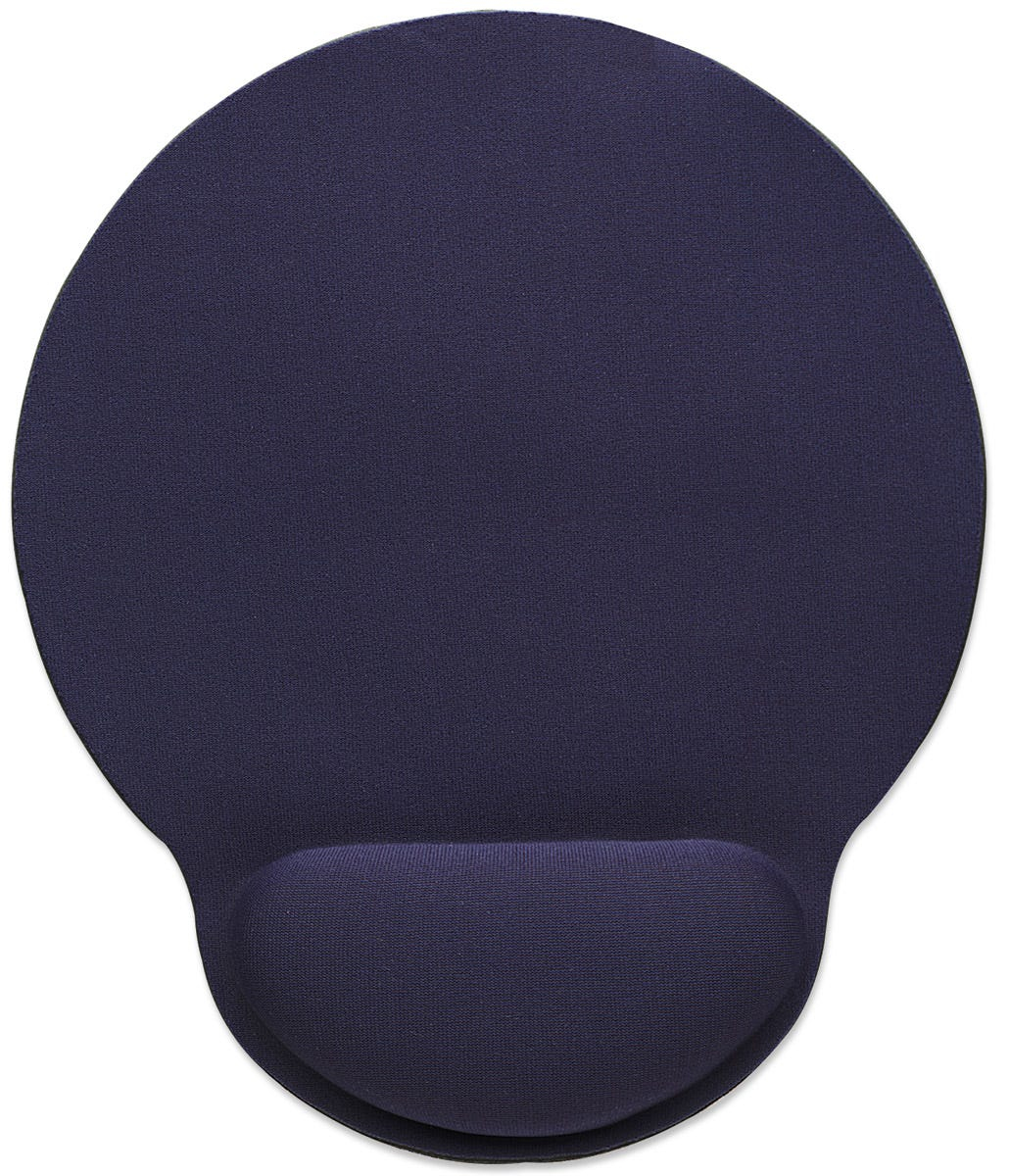 MOUSEPAD CON DESCANSA MUNECAS TIPO GEL ERGONOMICO AZUL MARINO