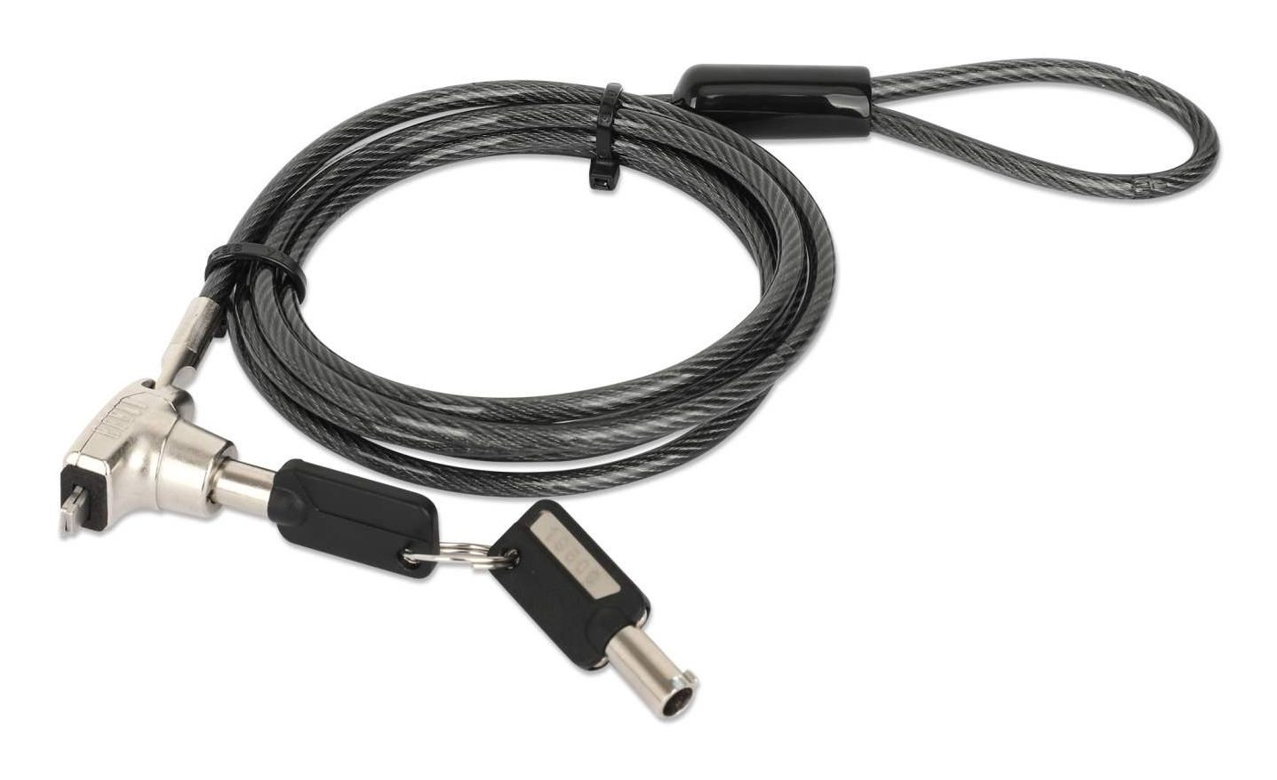 CANDADO LAPTOP NANO LLAVE 1.5M GRIS