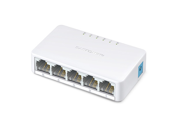 SWITCH MERCUSYS DE ESCRITORIO DE 5 PUERTOS 10/100MBPS