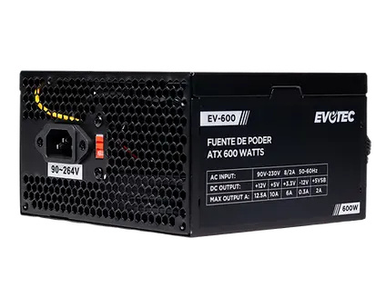 EVOTEC FUENTE DE PODER DE 600W EV-600