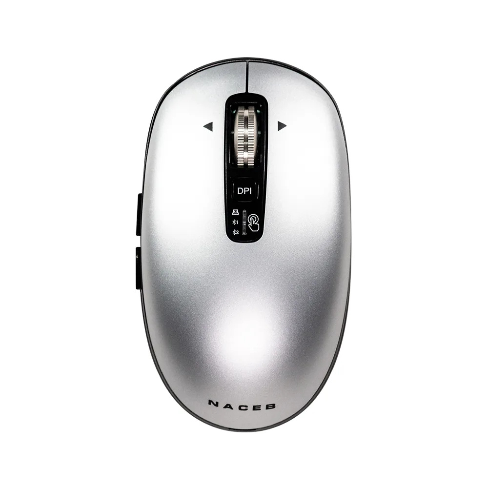 NACEB MOUSE INFINITY ELEMENTAL LS1 INALAMBRICO GRIS NA-0131G