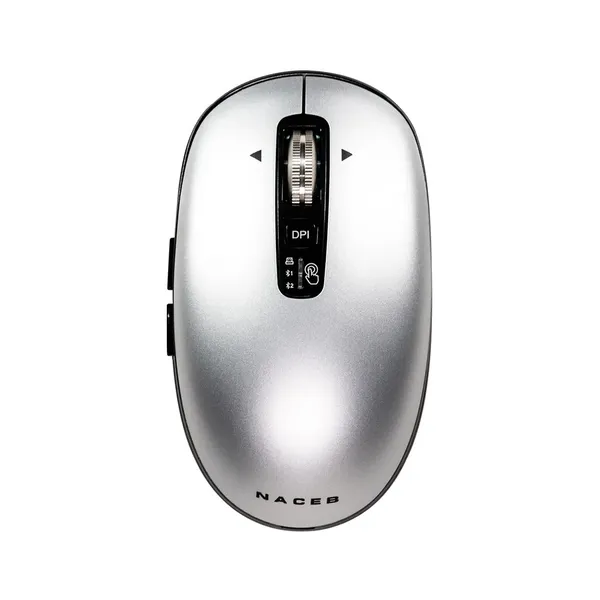 NACEB MOUSE INFINITY ELEMENTAL LS1 INALAMBRICO GRIS NA-0131G