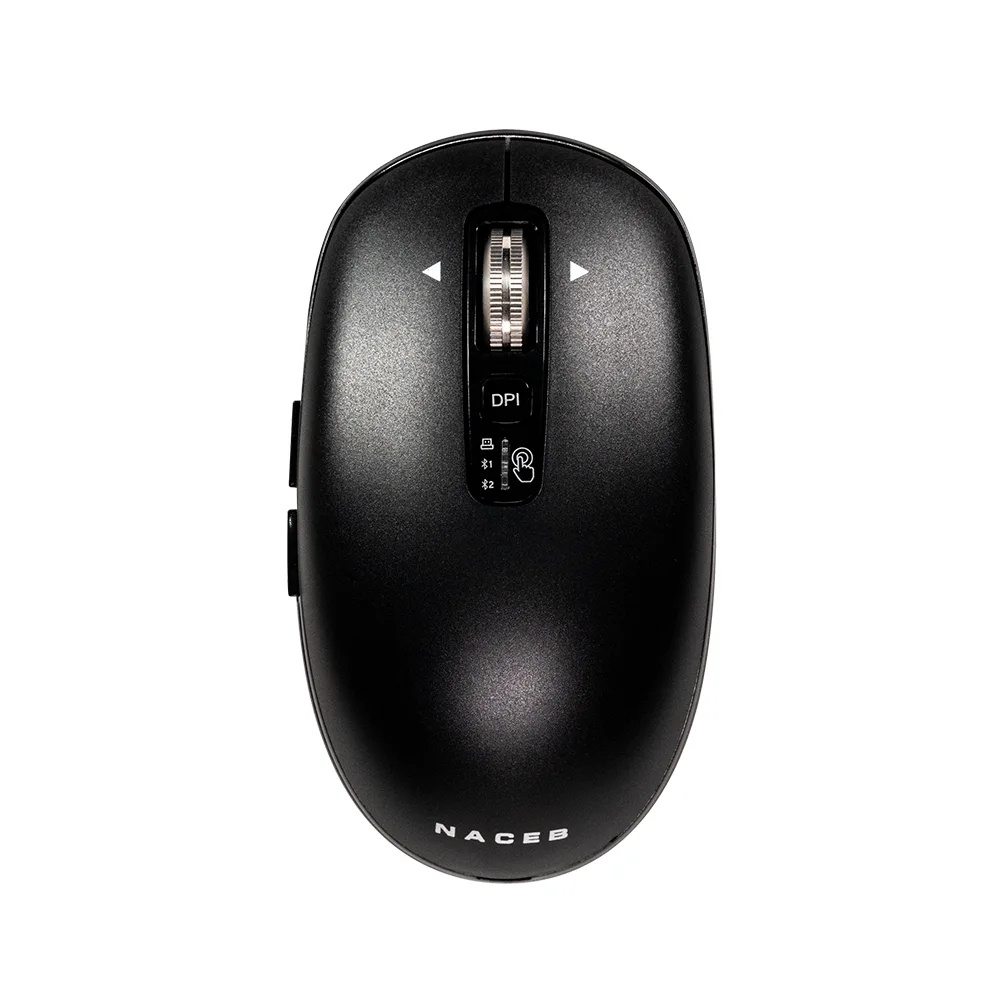 NACEB MOUSE INFINITY ELEMENTAL LS1 INALAMBRICO NEGRO NA-0131N