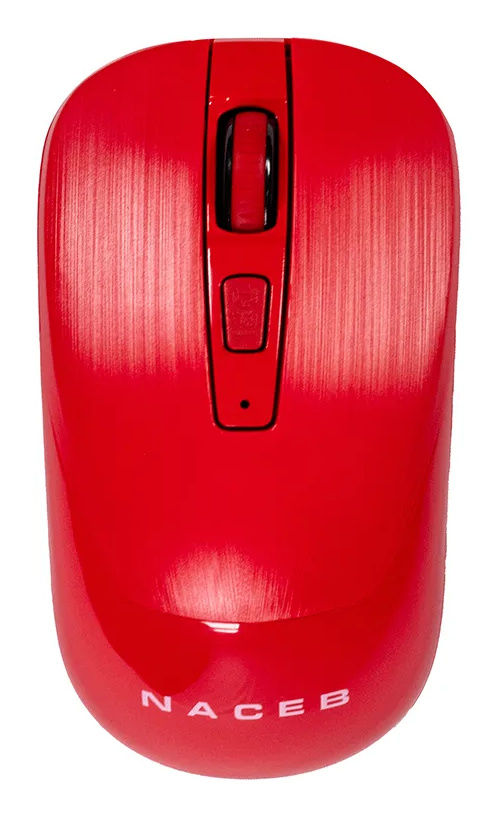 NACEB MOUSE INALAMBRICO 2.4G ROJO NA-0137R