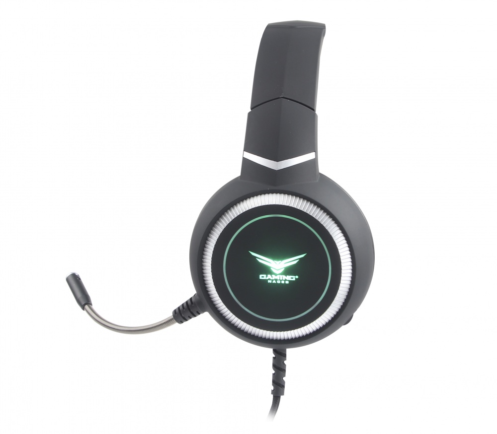 HEDSET.DIADEMA GAMERMICROFONO R GB CON ADAPTADOR HIFI 3.5MM+USB