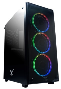 GABINETE GAMER NACEB PLAYER ILU MINACION RGB PANEL LATERAL CRISTAL