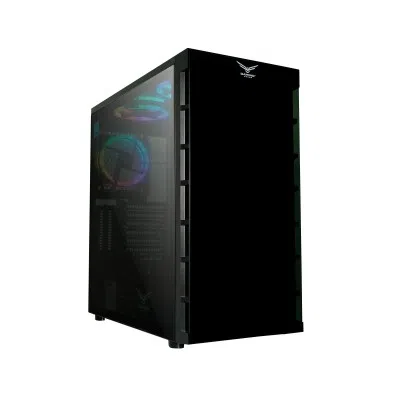 GABINETE NACEB ORION CRISTAL TEMPLAD RGB FULL TOWER ATX NEGRO