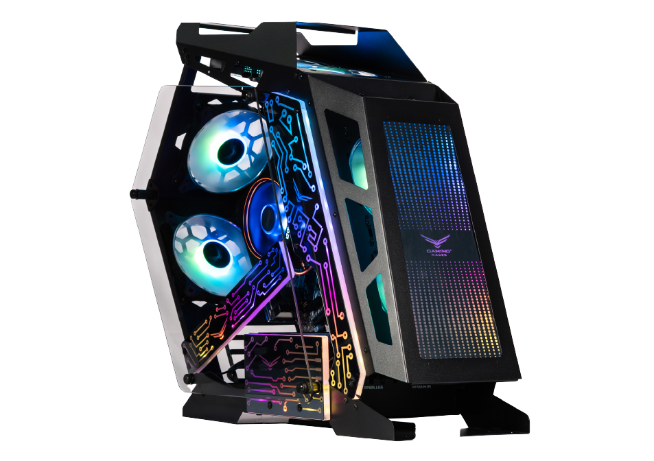 NACEB GABINETE GAMER ESPECIAL CON CRISTAL TEMPLADO NA-0641