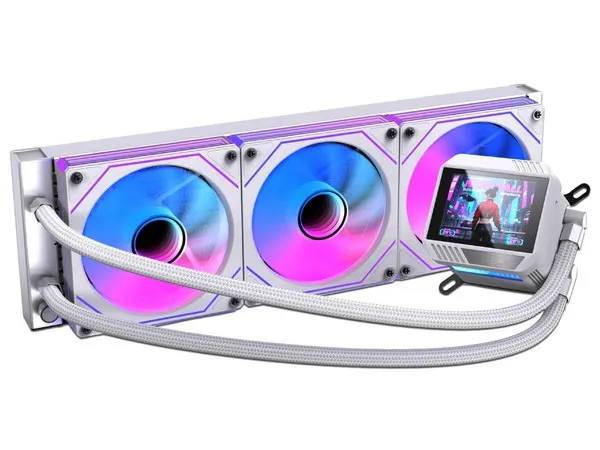 NACEB CL BOREAL 360MM PANTALLA LCD 2.8IN ARGB BLANCO NA-0657B