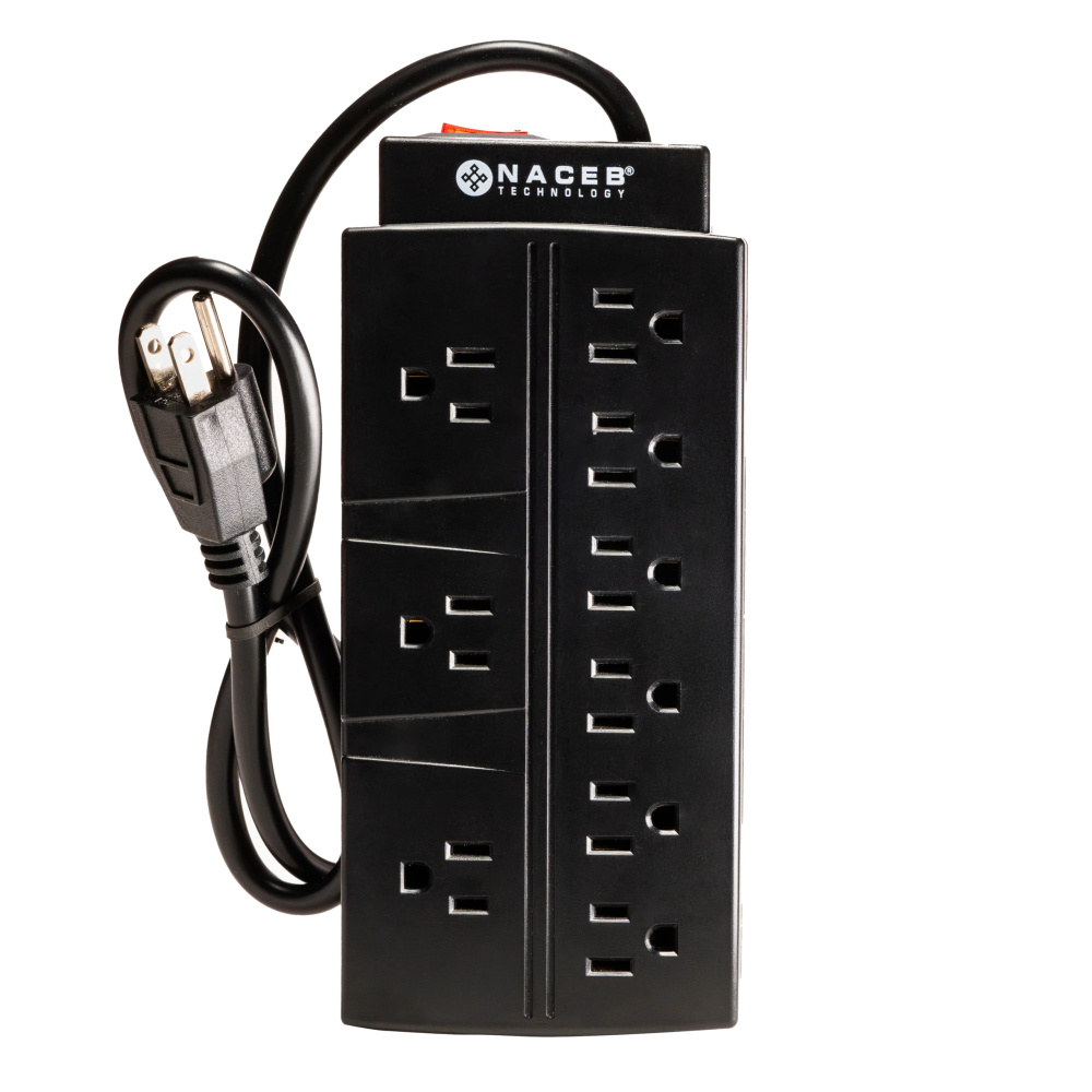 NACEB BARRA MULTICONTACTOS 9 SOCKET CON SWITCH NA-0707