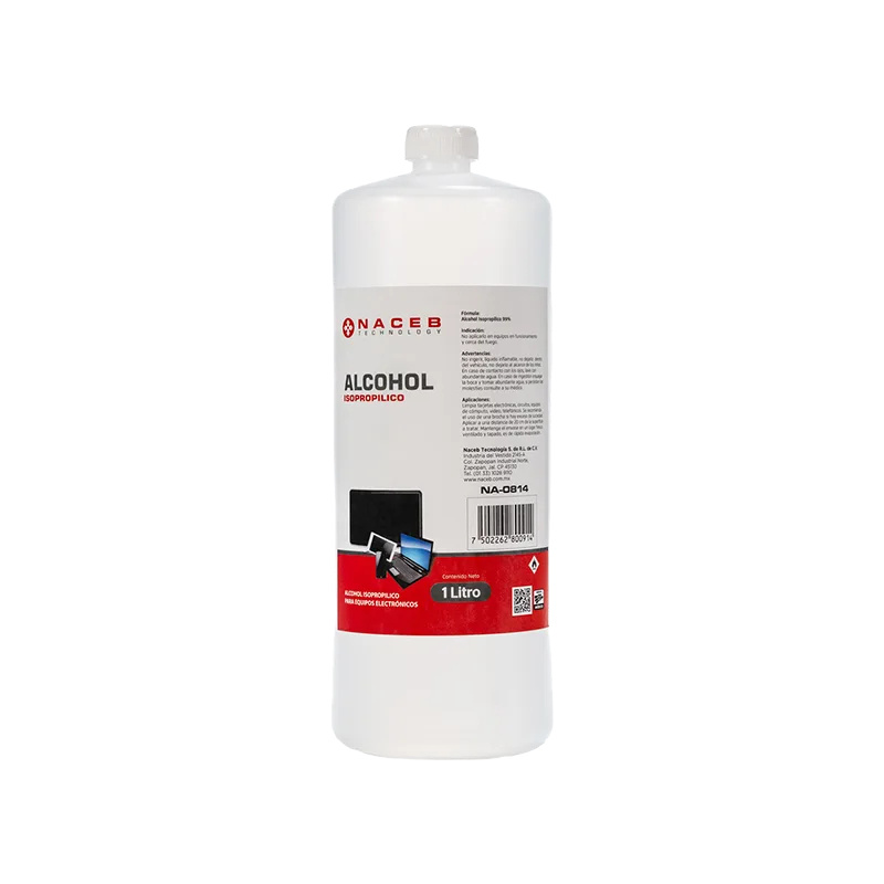 NACEB LIMPIADOR ALCOHOL ISOPROP 1 LITRO NA-0814
