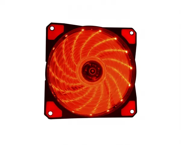 VENTILADOR ROJO 15LED 120MM MOL EX 3 PINES