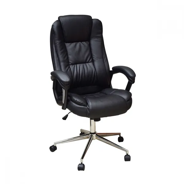 SILLA NACEB EJECUTIVA OFICINA NEGRO/REPOSABRAZOS/45DEG/VINIL