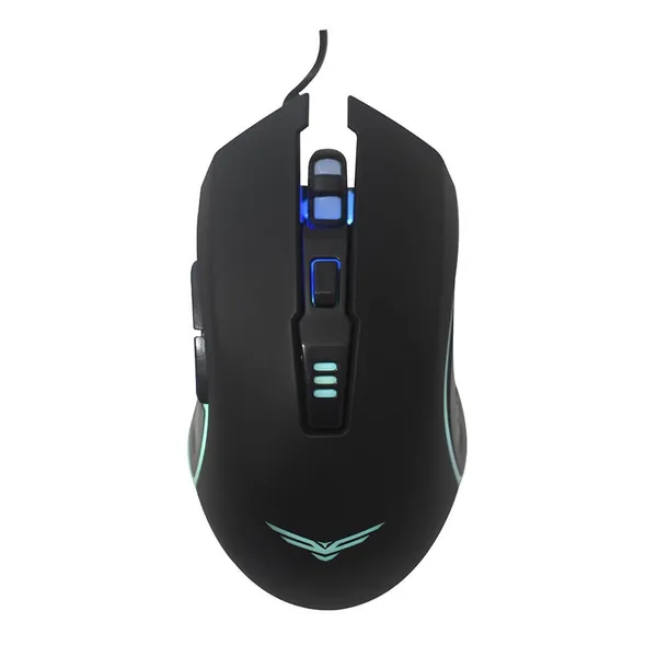 MOUSE GAMER NACEB HORUS LED ALAMBRICO OPTICO 3200 DPI NEGRO