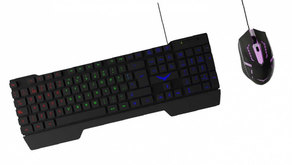 KIT FALLEN TECLADO Y MOUSE GAME R RETROILUMINADO