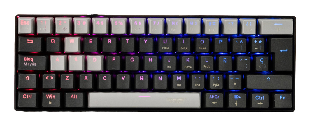NACEB TECLADO MECANICO GAMER 60 BLACK VIPER NA-0968