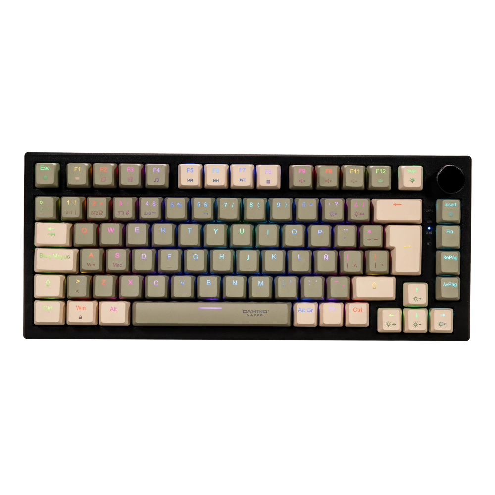 NACEB TECLADO MECANICO GAMER TKL SILVER FANG NA-0969