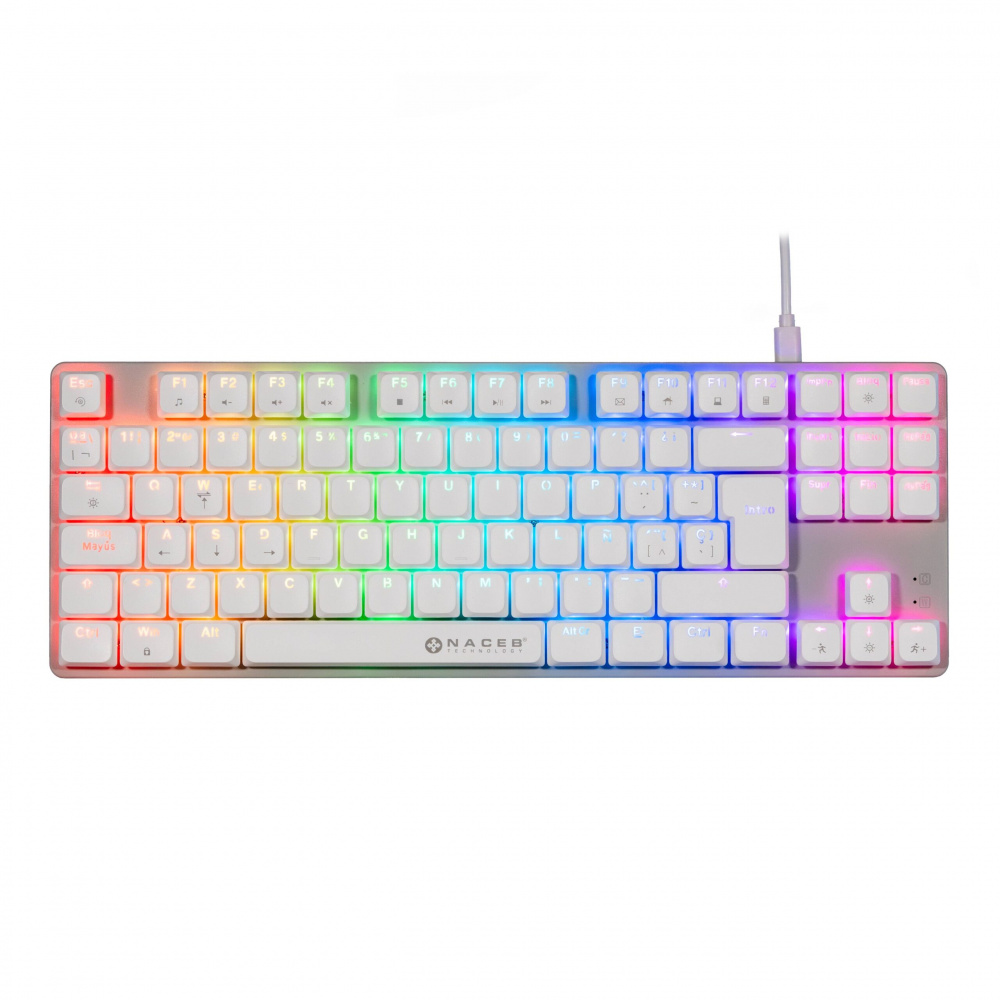 NACEB KB MECANICO TKL GAMER LP RGB 80 K1009 87 TECLAS FULL W